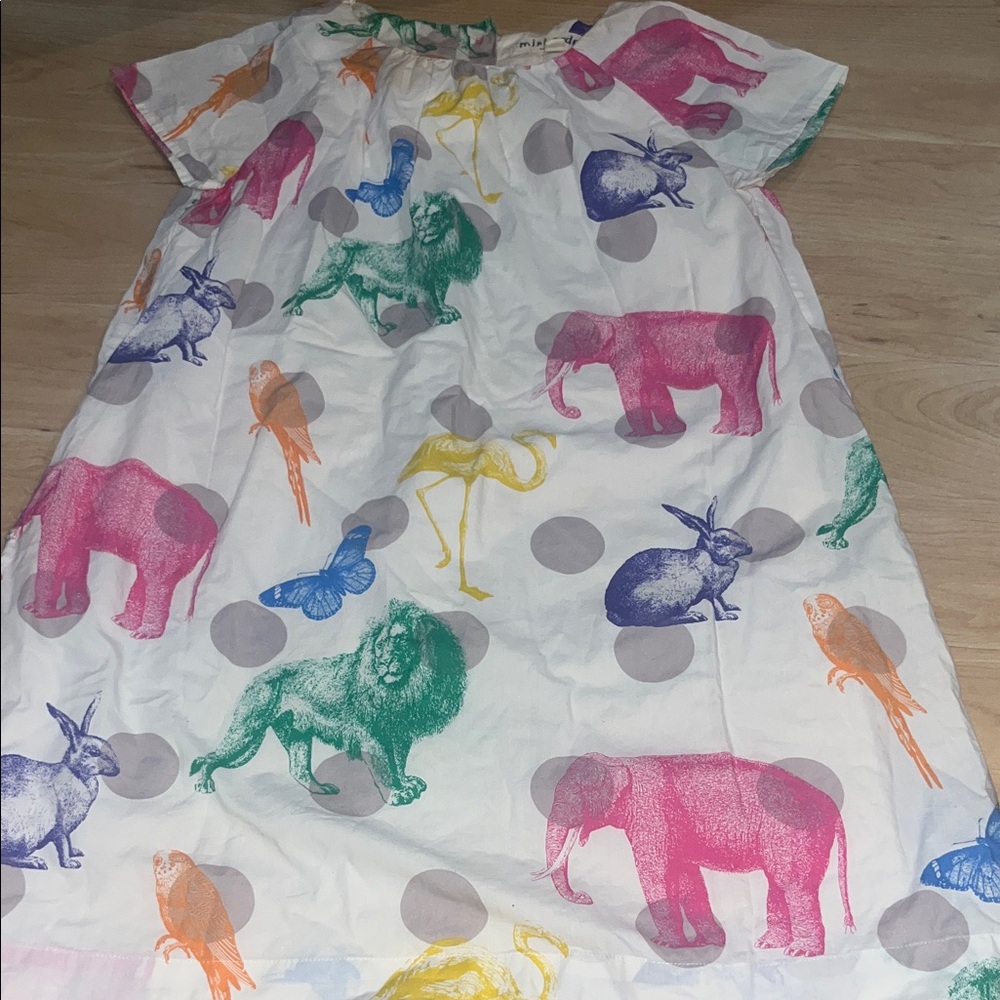 Mini Boden animal dress size 9/10